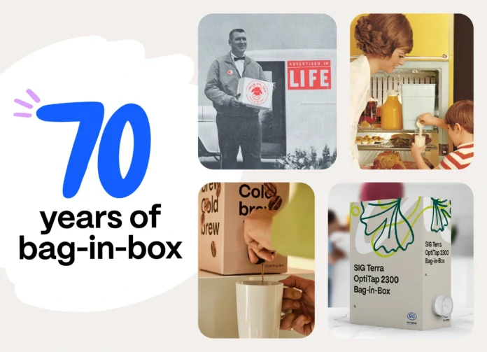 SIG celebrates 70 years of bag-in-box packaging, highlighting innovation, sustainability, and global impact across food and industrial sectors.