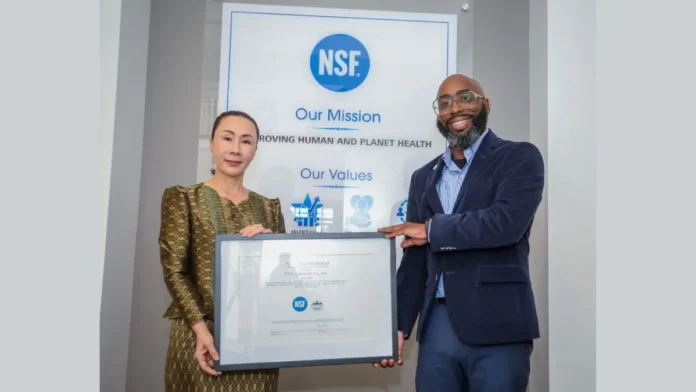 Vital Premium Water earns NSF beverage quality certification in Cambodia
