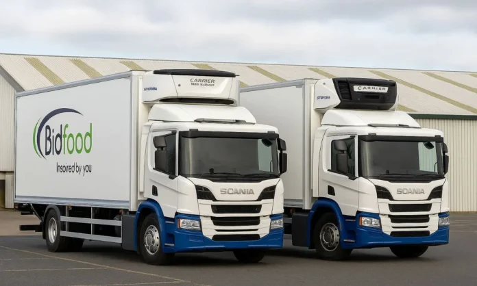Carrier Transicold Syberia units on Bidcorp UK delivery trucks