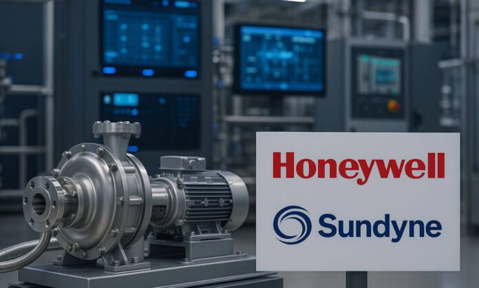Industrial control room showcasing advanced pumps and compressors after the Honeywell Sundyne acquisition.