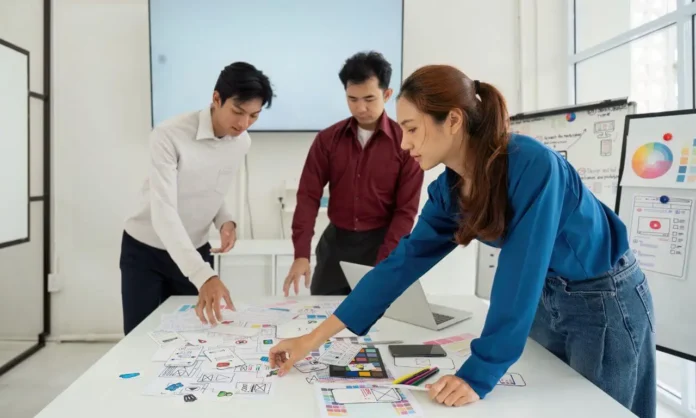 Business team planning digital workflows and AI integration to support SAP Business Network Innovation
