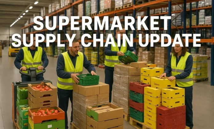 supermarket supply chain in warehouse 2025