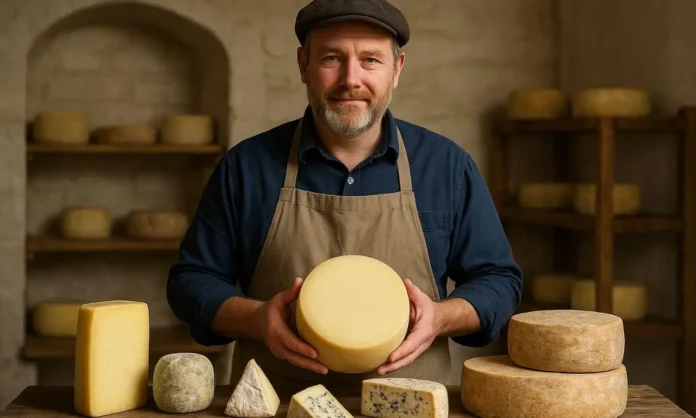 Tesco artisan cheese sourcing campaign featuring a UK cheesemaker with artisan cheeses