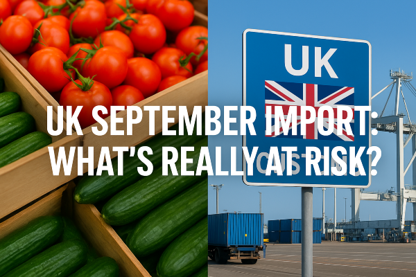 UK September Food Imports 2025: Tomatoes, Cucumbers, Grapes & the Border-Checks Pause